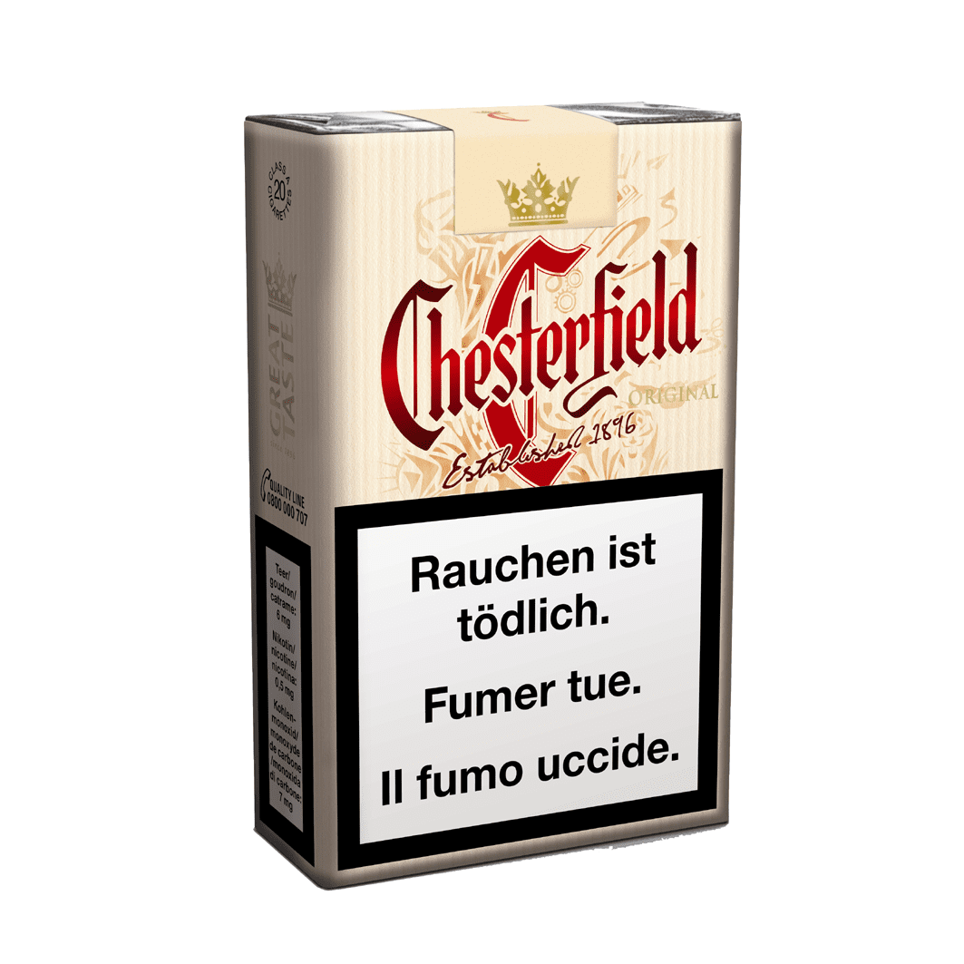 Paquet souple original de Chesterfield